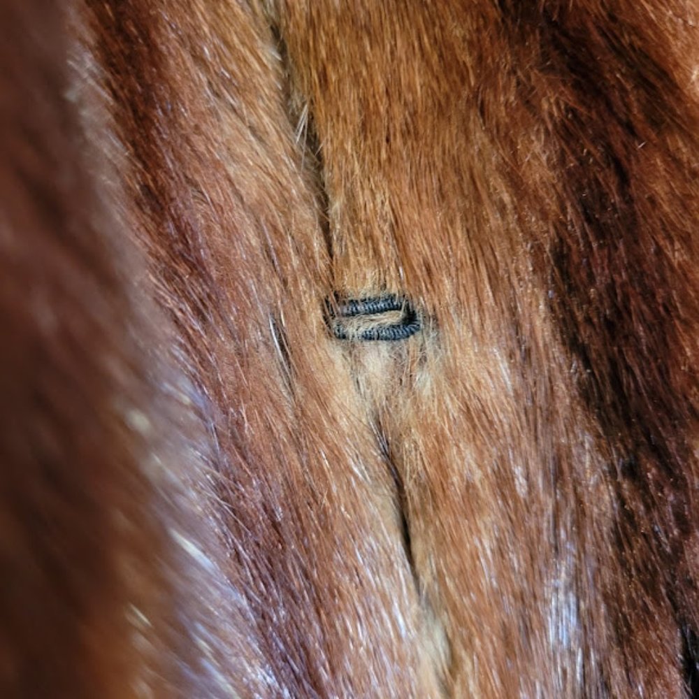 SOLD: Vintage Handmade Fur Vest Costume Renaissance Outlander Cottagecore Hunt - Picture 11 of 15